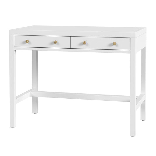 Butler Specialty Company - Nora 40 in. W Rectangular Wood 2 Drawer Writing Desk, White - 5849477 View 1