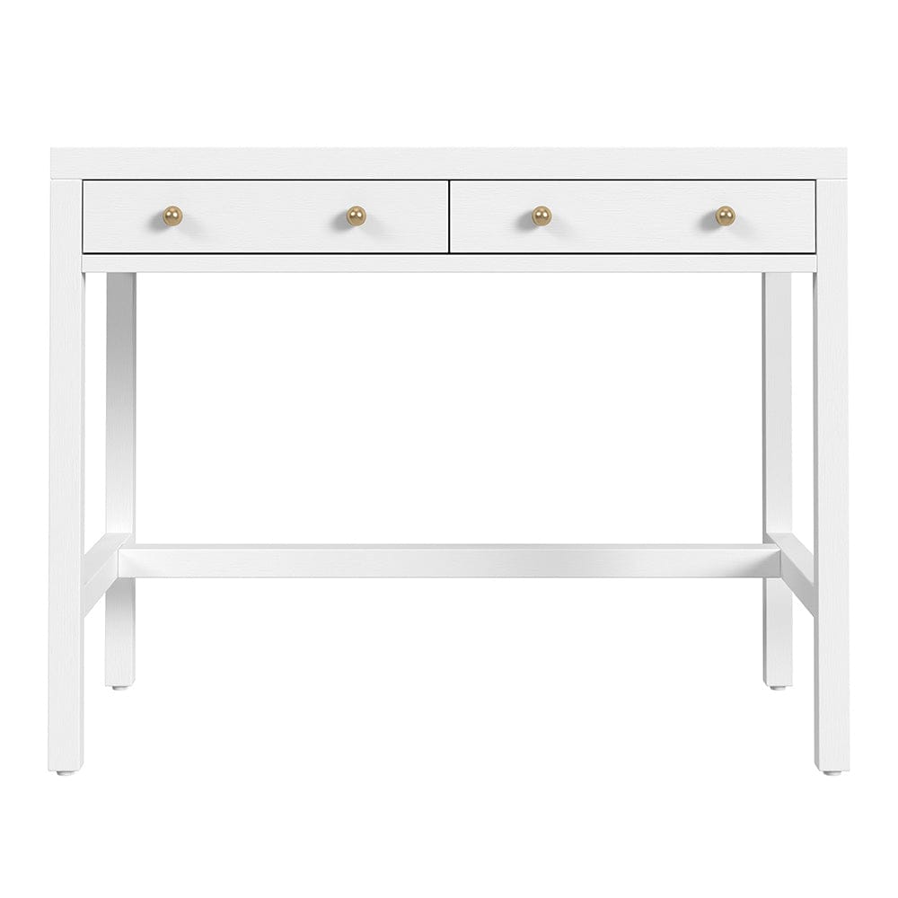 Butler Specialty Company - Nora 40 in. W Rectangular Wood 2 Drawer Writing Desk, White - 5849477 View 2