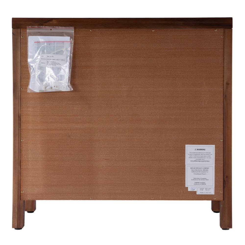 Butler Specialty Company - Nora 54 in. W Wood 1 Drawer 2 Door Accent Storage Cabinet, Brown - 5851489 view 5