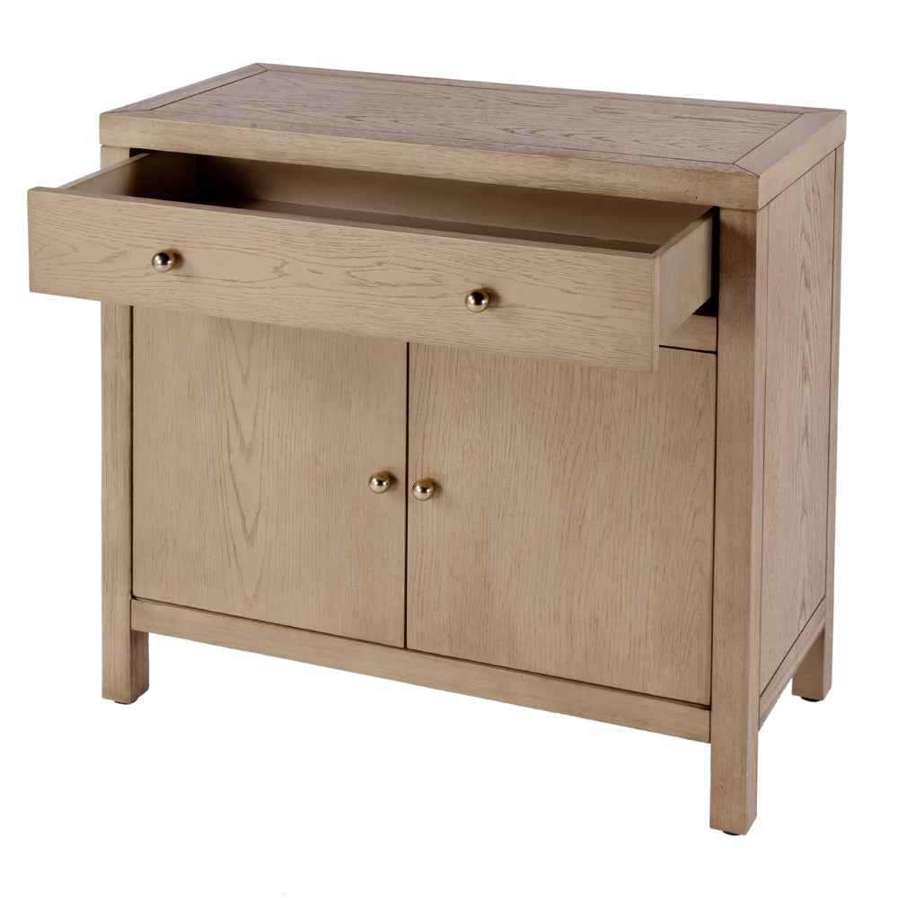 Butler Specialty Company - Nora 54 in. W Wood 1 Drawer 2 Door Accent Storage Cabinet, Light Brown - 5851492 view 3