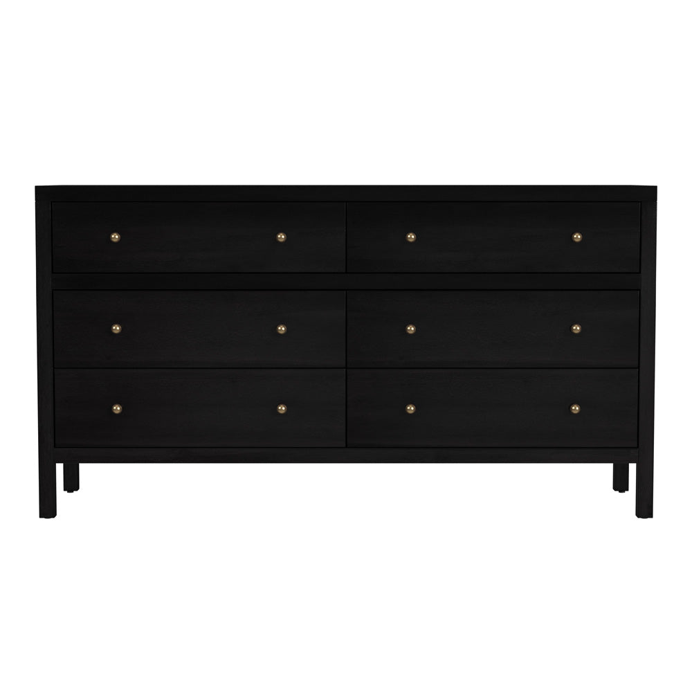 Butler Specialty Company - Nora 60 in. W 6 Drawer Wood Dresser, Coffee - 5733451