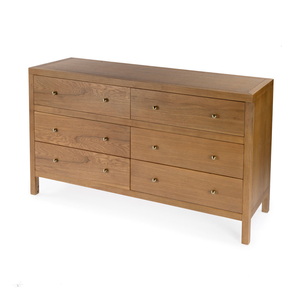 Butler Specialty Company - Nora 60 in. W 6 Drawer Wood Dresser, Natural - 5733452