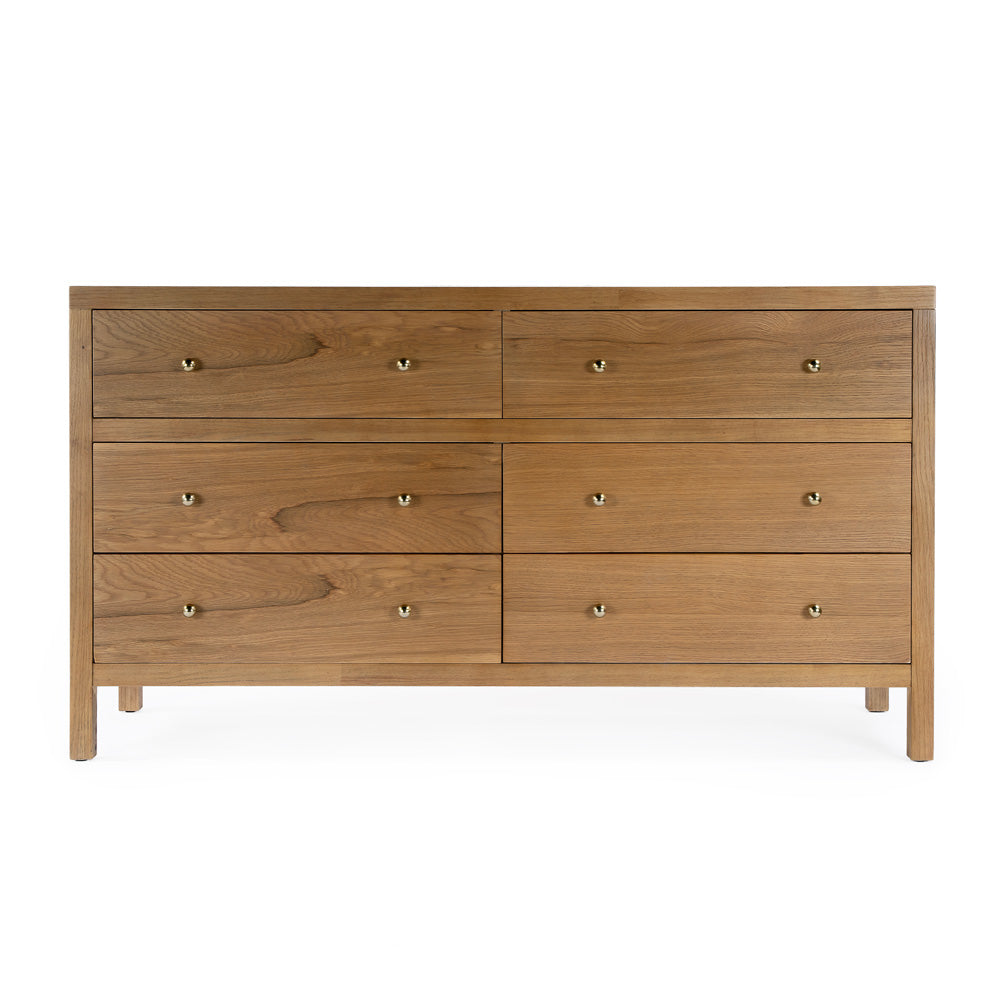 Butler Specialty Company - Nora 60 in. W 6 Drawer Wood Dresser, Natural - 5733452