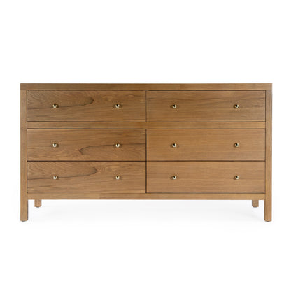 Butler Specialty Company - Nora 60 in. W 6 Drawer Wood Dresser, Natural - 5733452