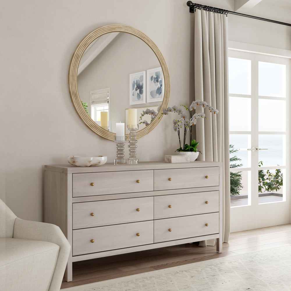 Butler Specialty Company - Nora 60 in. W 6 Drawer Wood Dresser, Taupe - 5733450