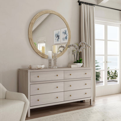 Butler Specialty Company - Nora 60 in. W 6 Drawer Wood Dresser, Taupe - 5733450