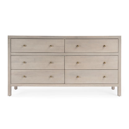 Butler Specialty Company - Nora 60 in. W 6 Drawer Wood Dresser, Taupe - 5733450