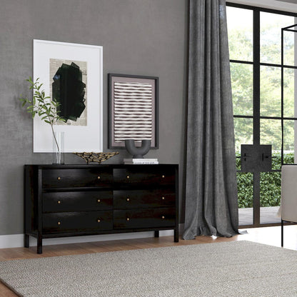 Butler Specialty Company - Nora 60 in. W 6 Drawer Wood Dresser, Coffee - 5733451 view 6