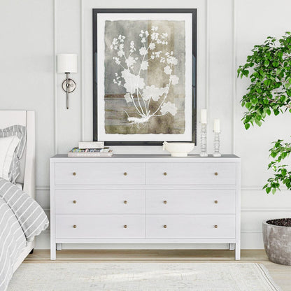 Butler Specialty Company - Nora 60 in. W 6 Drawer Wood Dresser, White - 5733477 view 7
