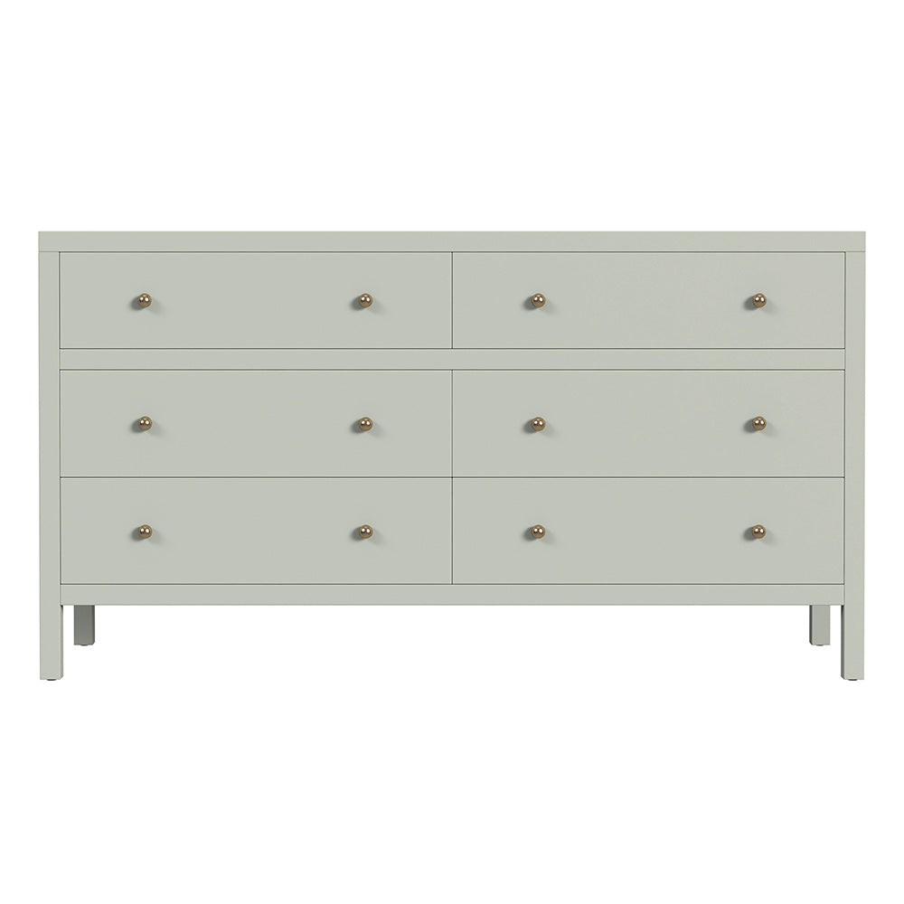 Butler Specialty Company - Nora 60 in W. Rectangular Wood 6 Drawer Dresser, Green - 5733480 View 2