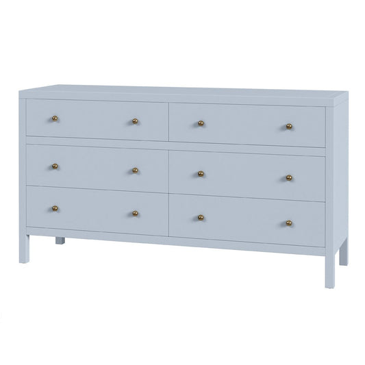 Butler Specialty Company - Nora 60 in W. Rectangular Wood 6 Drawer Dresser, Light Blue - 5733522 view 1
