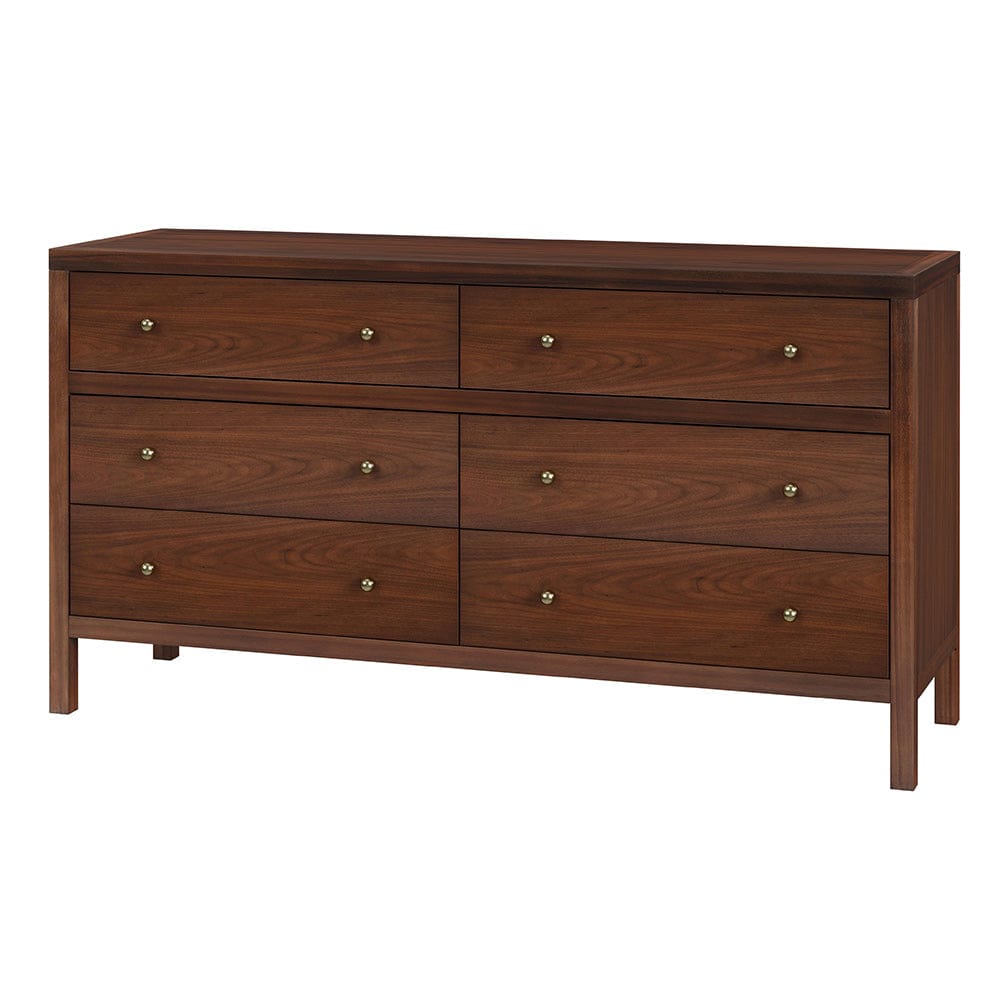Butler Specialty Company - Nora 60 in W. Rectangular Wood 6 Drawer Dresser, Medium Brown - 5733489 View 1