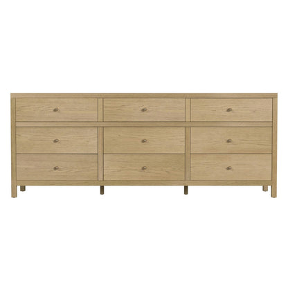 Butler Specialty Company - Nora 84 in. W Rectangular Wood 9 Drawer Dresser, Light Brown - 6290492 view 3