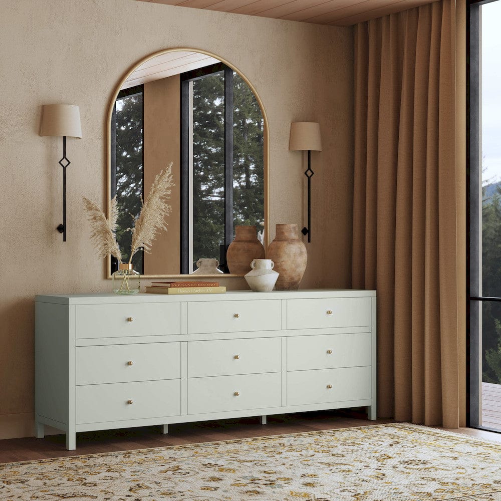 Butler Specialty Company - Nora 84 in. W Rectangular Wood 9 Drawer Dresser, Sage Green - 6290480 view 4