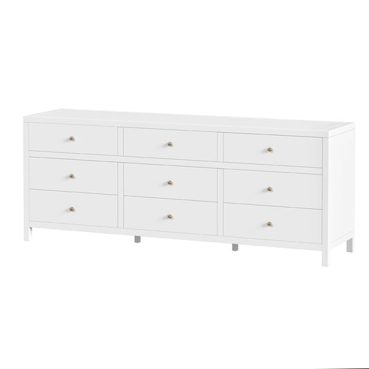 Butler Specialty Company - Nora 84 in. W Rectangular Wood 9 Drawer Dresser, Smooth White - 6290304 view 1