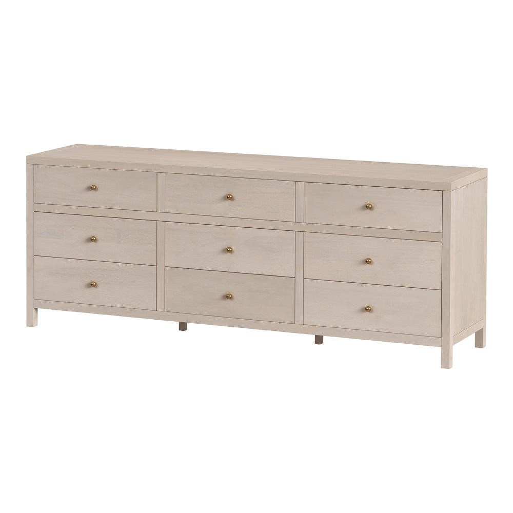 Butler Specialty Company - Nora 84 in. W Rectangular Wood 9 Drawer Dresser, Taupe - 6290450 view 1