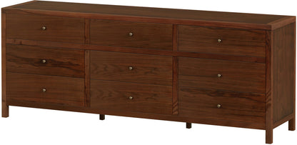 Butler Specialty Company - Nora 84 in. W Rectangular Wood 9 Drawer Dresser, Walnut - 6290489 view 1