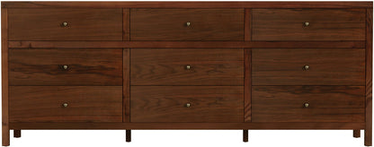 Butler Specialty Company - Nora 84 in. W Rectangular Wood 9 Drawer Dresser, Walnut - 6290489 view 2