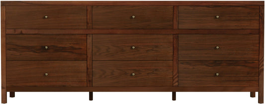 Butler Specialty Company - Nora 84 in. W Rectangular Wood 9 Drawer Dresser, Walnut - 6290489 view 2