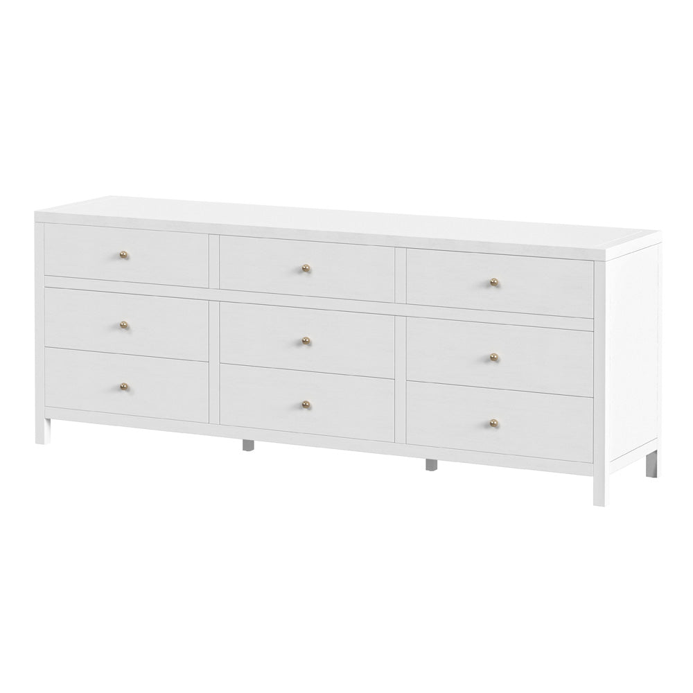 Butler Specialty Company - Nora 84 in. W Rectangular Wood 9 Drawer Dresser, White - 6290477 view 1