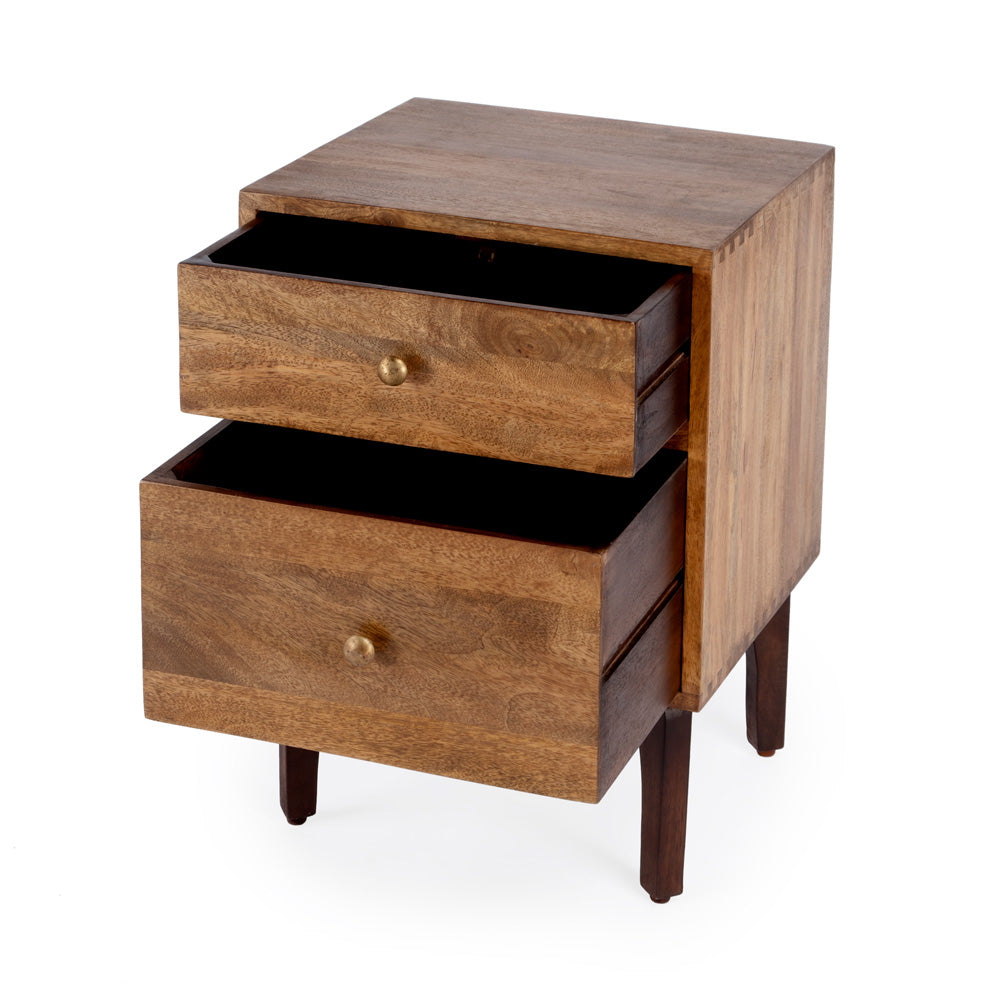 Butler Specialty Company - Nuance Loft 16 in. W 2 Drawer End Table, Light Brown - 3347140