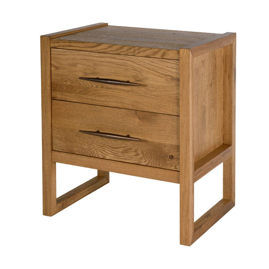 Butler Specialty Company - Oakley 25 in. W Rectangular Wood 2 Drawer Nightstand, Light Brown, Natural - 6292312 view 1