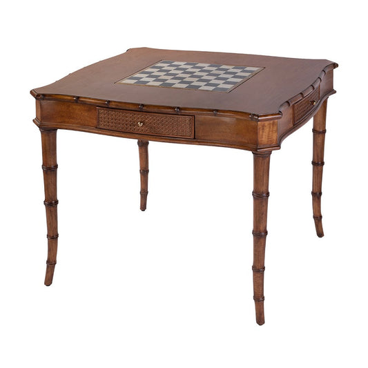 Butler Specialty Company - Osman 36 in. W Square Wood Chess-Checker Board Game Table w Storage Drawers, Light Brown - 5909070 View 1