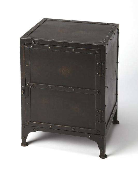 Butler Specialty Company - Owen 18 in. W Rectangular 1 Door 1 Interior Shelf Industrial Chic End Table, Black - 3642330