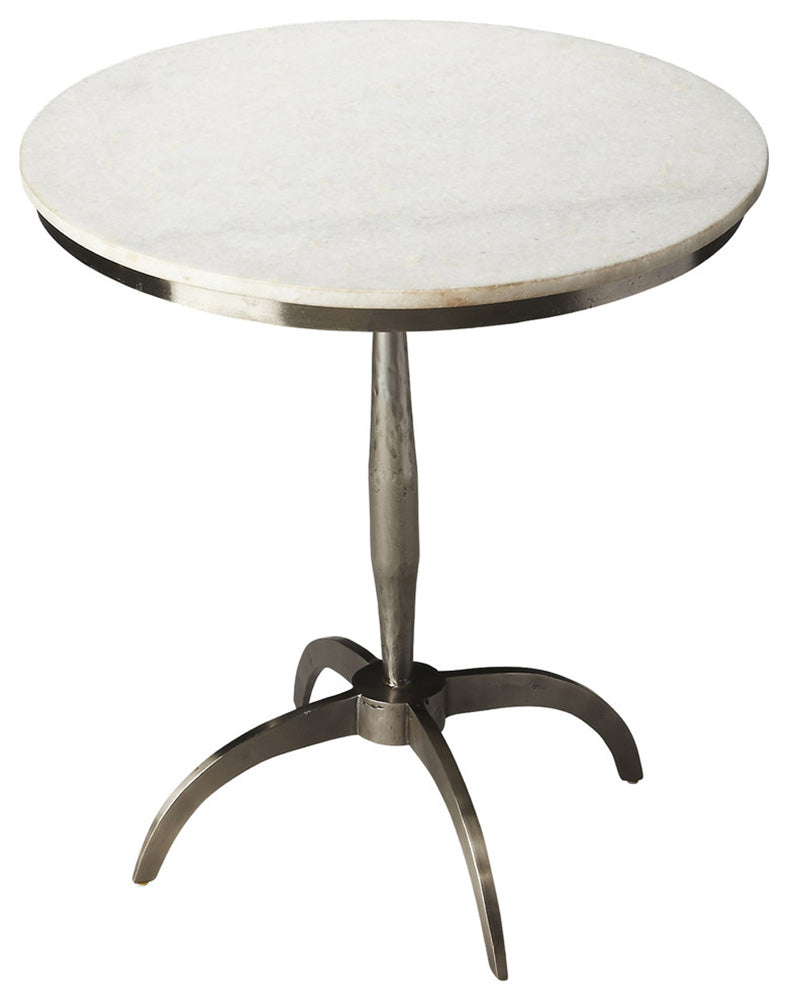 Butler Specialty Company - Palmilla 22 in. W Round Marble & Metal Side Table, Multi-Color - 2868140