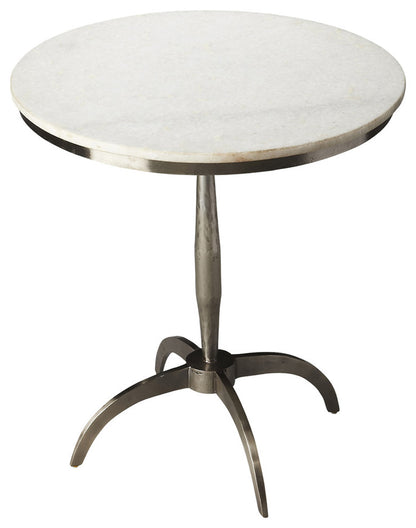 Butler Specialty Company - Palmilla 22 in. W Round Marble & Metal Side Table, Multi-Color - 2868140