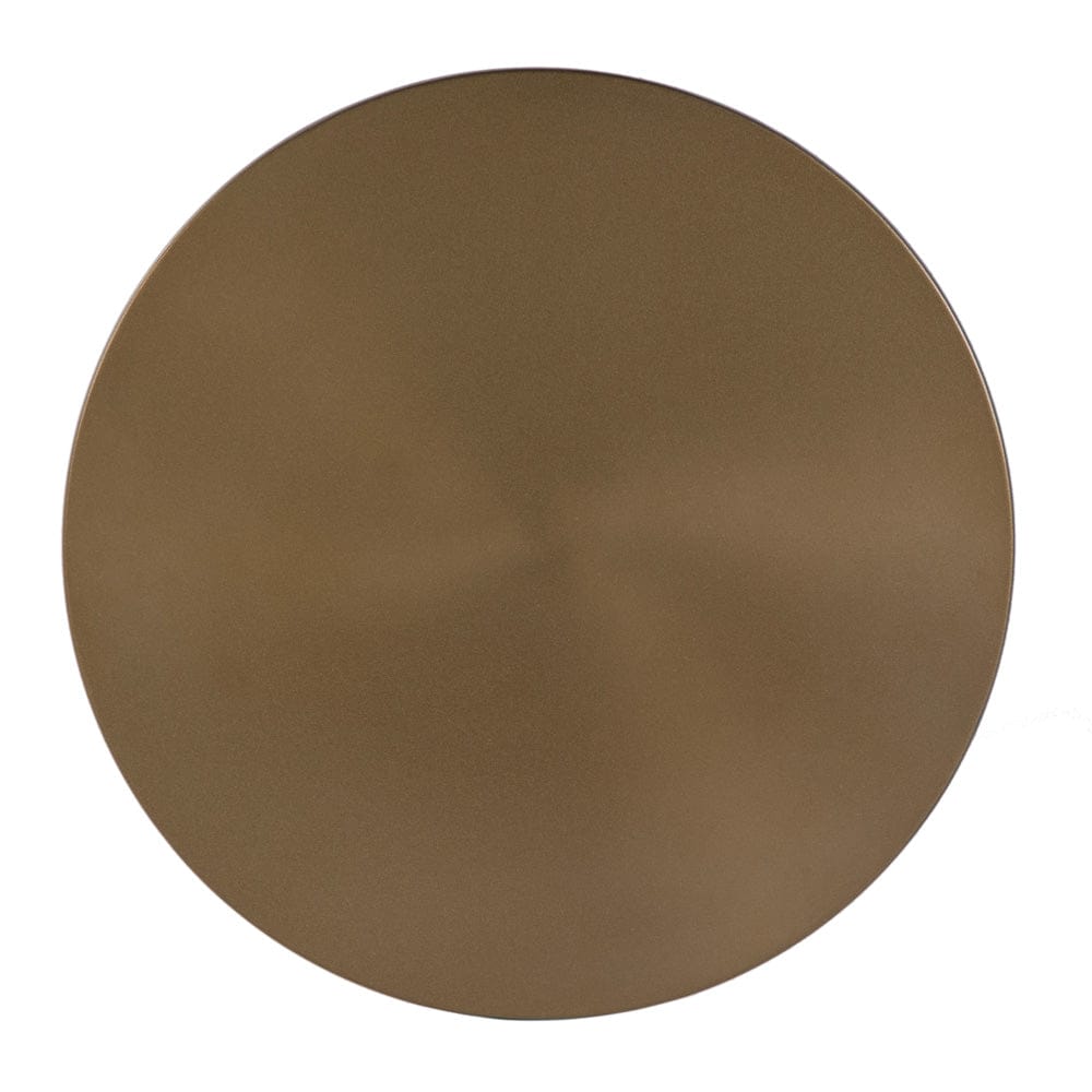 Butler Specialty Company - Passeo 10 in. W Round All Metal Pedestal Base End Table  - Gold - 5930226 view 3