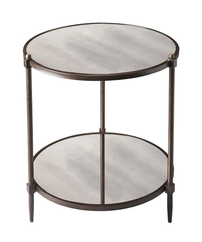 Butler Specialty Company - Peninsula 22 in. W Mirror & Metal Side Table, Gray - 3048025