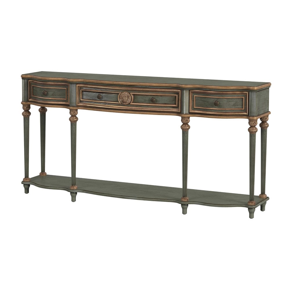 Butler Specialty Company - Peyton 72 in. W Wood 3 Drawer Traditional Console Table with Lower Shelf, Pastel Green - 3028482 view 1