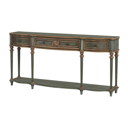 Butler Specialty Company - Peyton 72 in. W Wood 3 Drawer Traditional Console Table with Lower Shelf, Pastel Green - 3028482 view 1