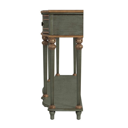 Butler Specialty Company - Peyton 72 in. W Wood 3 Drawer Traditional Console Table with Lower Shelf, Pastel Green - 3028482 view 4