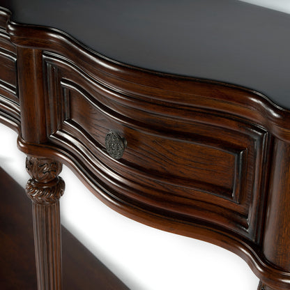 Butler Specialty Company - Peyton 72 in. W Rectangular Wood 3 Drawer & Lower Shelve Console Table, Dark Brown - 3028024