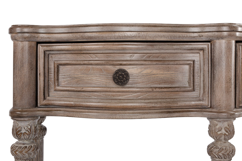 Butler Specialty Company - Peyton 72 in. W Rectangular Wood 3 Drawer & Lower Shelve Console Table, Gray - 3028247