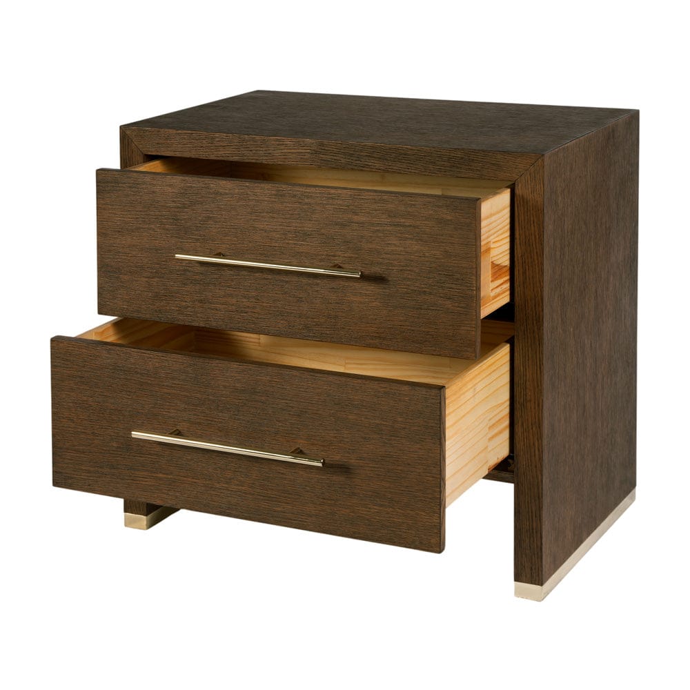 Butler Specialty Company - Porter 28 in. W Rectangular Wood 2 Drawer Nightstand, Brown - 6243275 view 2