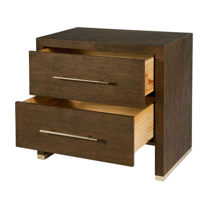Butler Specialty Company - Porter 28 in. W Rectangular Wood 2 Drawer Nightstand, Brown - 6243275 view 2