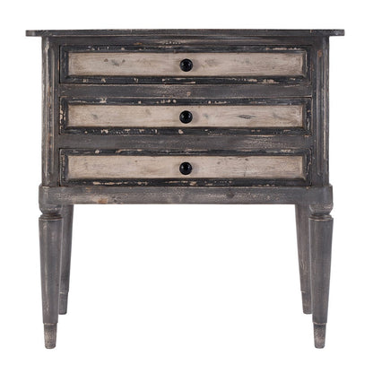 Butler Specialty Company - Primrose 30 in. W Rectangular Solid Wood 3 Drawer Chest of Drawers w Finish Distressing, Cream, Gray - 5825140 View 3