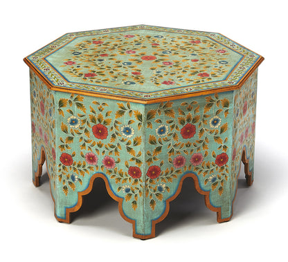 Butler Specialty Company - Artifacts - Priya Hand Painted Coffee Table, Green - 5362290