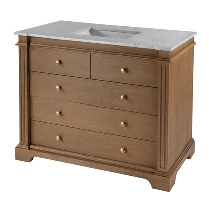 Butler Specialty Company - Rachelle 42 in. W Single Sink Bathroom Vanity Set, Light Brown - 5571495 view 1