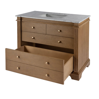 Butler Specialty Company - Rachelle 42 in. W Single Sink Bathroom Vanity Set, Light Brown - 5571495 view 4