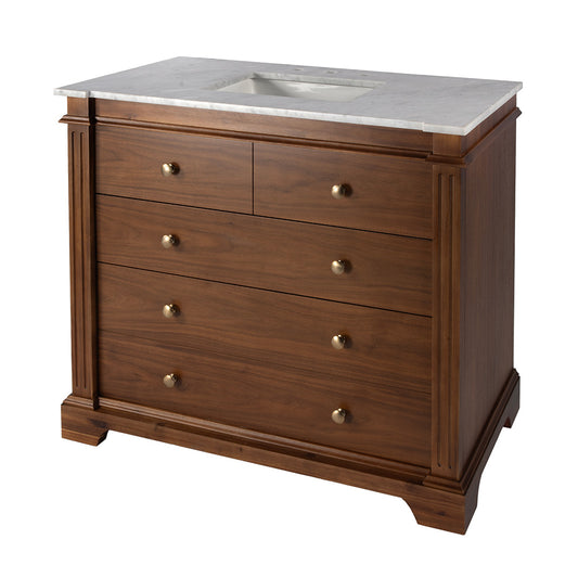 Butler Specialty Company - Rachelle 42 in. W Single Sink Bathroom Vanity Set, Medium Brown - 5571489 View 1