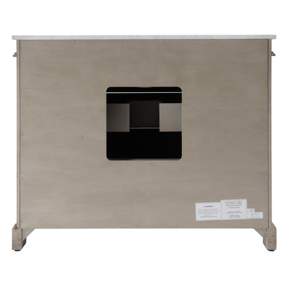 Butler Specialty Company - Rachelle 42 in. W. Single Marble Top Bathroom Vanity/Sink Set, Gray - 5571329