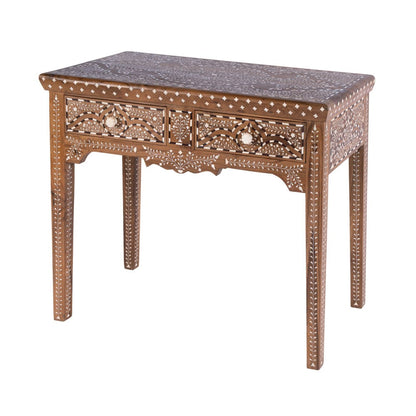 Butler Specialty Company - Rashmi 36 in. W Rectangular Teak & Bone 2 Drawer Console Table, Brown - 5965338 view 1