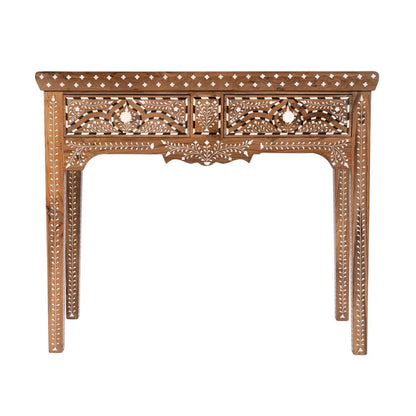 Butler Specialty Company - Rashmi 36 in. W Rectangular Teak & Bone 2 Drawer Console Table, Brown - 5965338 view 2