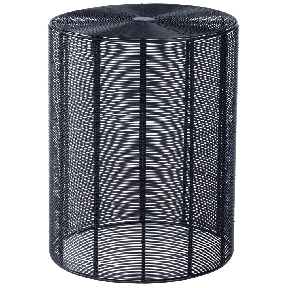 Butler Specialty Company - Renwick 14.25 in. W Round Iron Cage Side Table, Black - 3317025_CLOSEOUT
