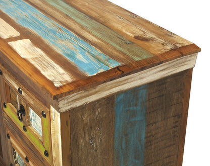 Butler Specialty Company - Artifacts - Reverb Painted Rustic 58" TV Stand, Multi-Color - 5260290
