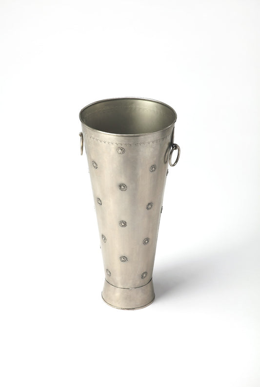 Butler Specialty Company - Richfield 24 in. H Iron Umbrella Stand, Antique Silver - 9338025